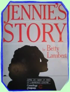 Book cover for 'Jennie's Story' by Betty Lambert featuring a silhouette of a girl's profile