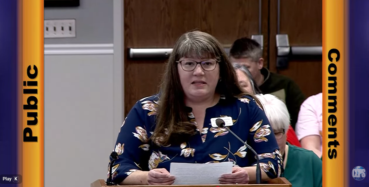 Lisa’s Public Comment at the January BOE Meeting