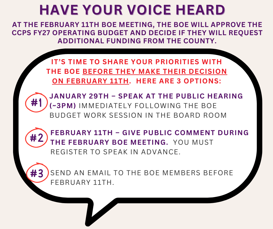 Time to Make Your Voice Heard!