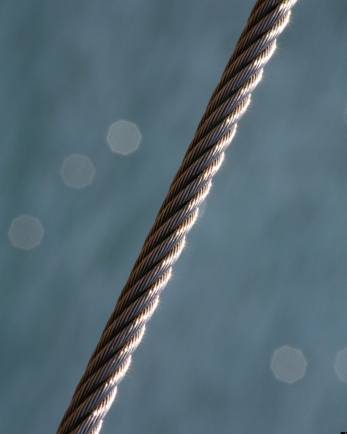 Steel cable indicating strength and control of in house customs declarations and in house compliance.