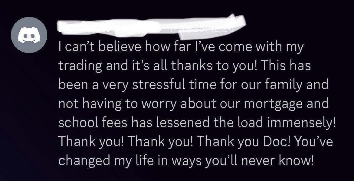 A text message expressing gratitude for financial help, mentioning relief from mortgage and school fees, and appreciation for a doctor.