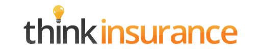 Logo of Think Insurance with stylized yellow light bulb above the word 'think'