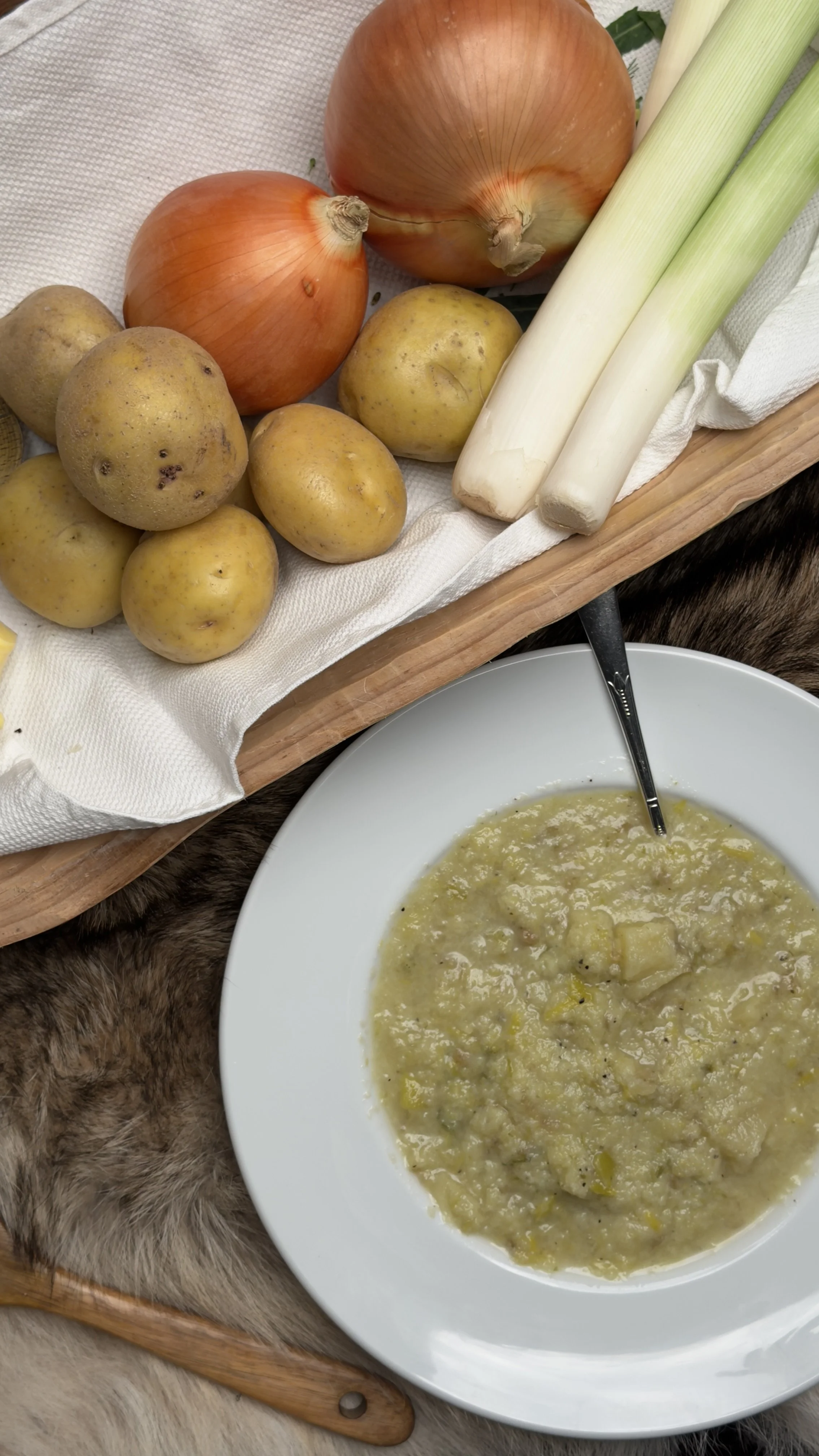 potato leek soup small batch grand rapids michigan