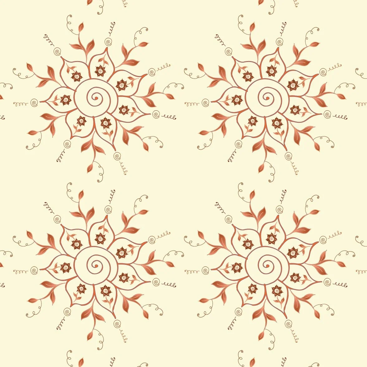 Copper &amp; Sky demo versions. Check out the full collection on Spoonflower! https://www.spoonflower.com/en/collections/1488151-copper-sky-by-soupdragondesigns