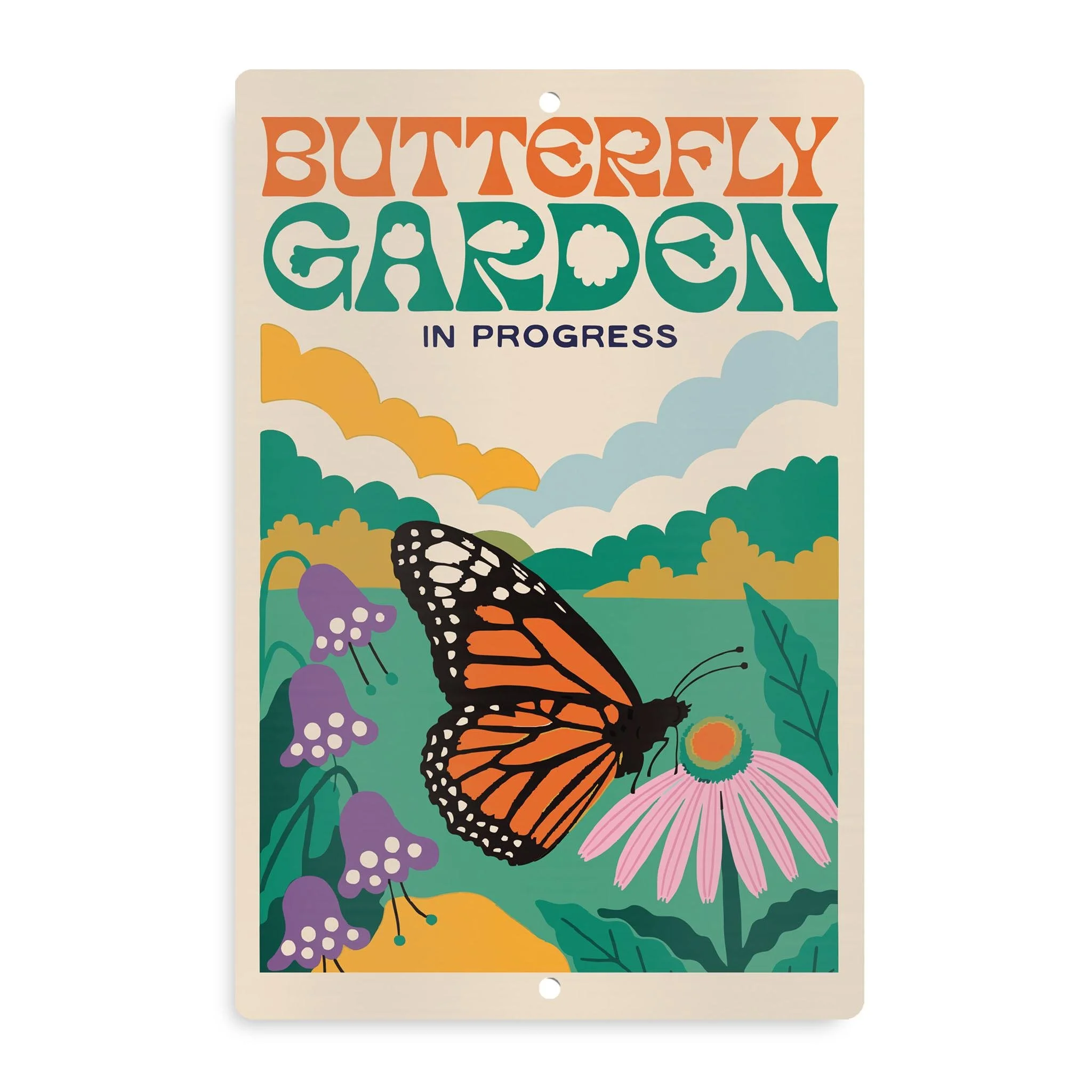 Butterfly Garden In Progress Sign