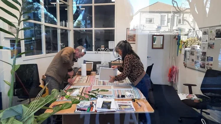 Framing and preparing for The Stacey & Steve Show.