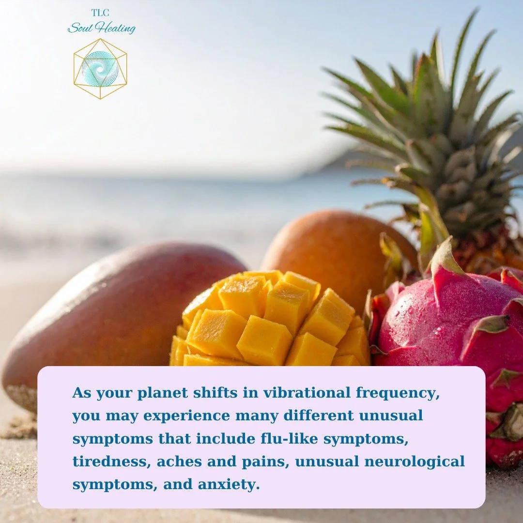 As your planet shifts in vibrational frequency, you may experience many different unusual symptoms that include flu-like symptoms, tiredness, aches and pains, unusual neurological symptoms, and anxiety🫩.

And so dearest ones, this is only one part o