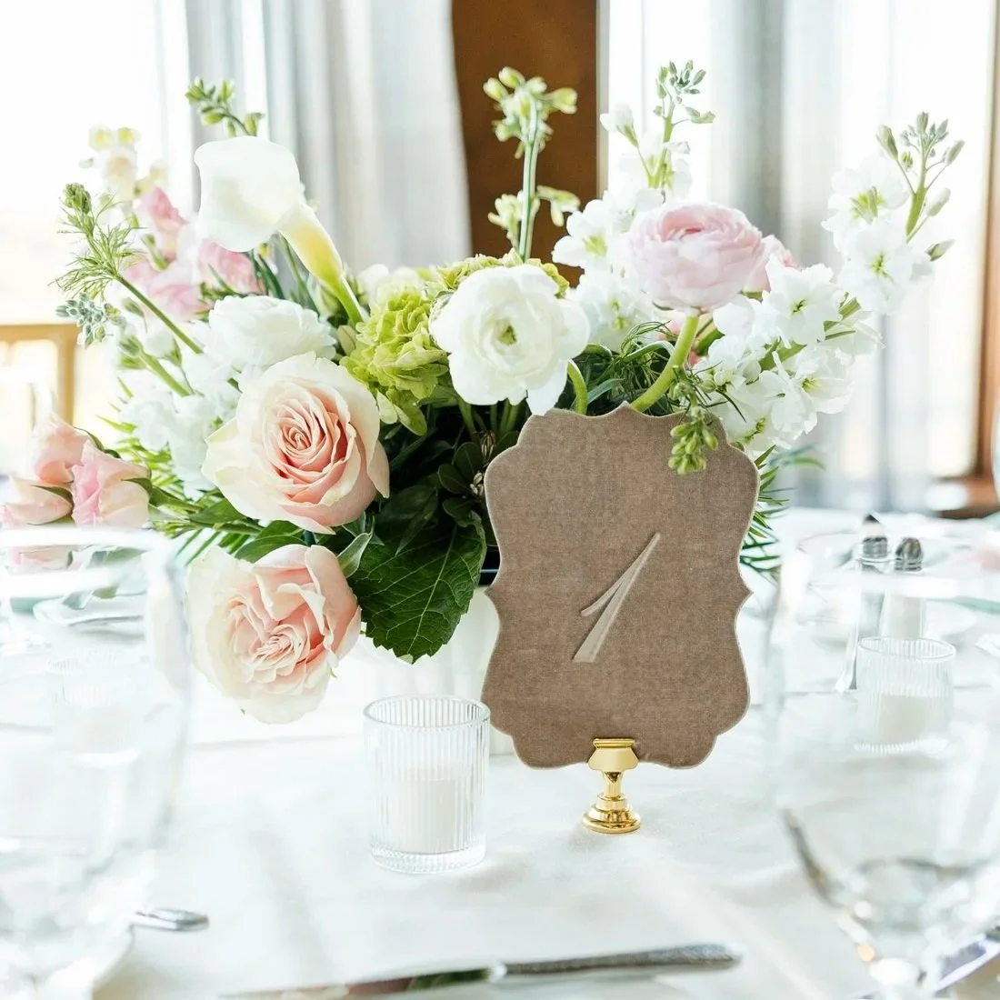 Gold Table Card Holder