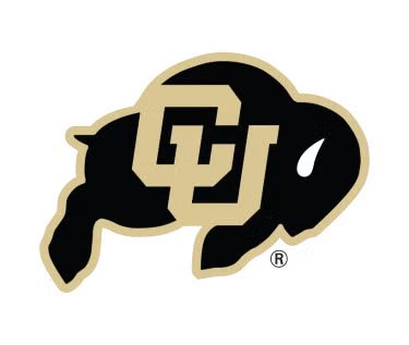 Logo of the University of Colorado featuring a cartoonish buffalo with the university's initials.