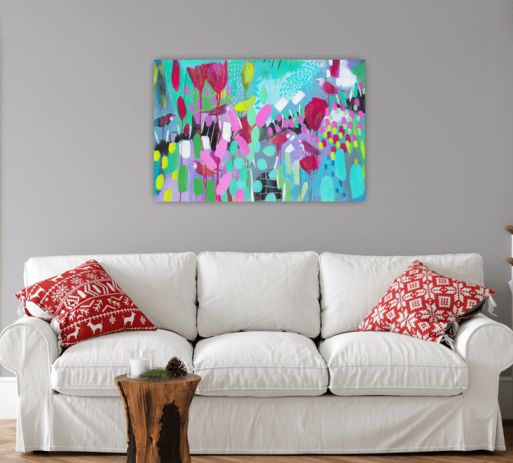 Chatterbox Tuis - original acrylic painting 91cm*61cm