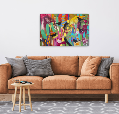 Bird Watching - original acrylic painting 91cm*61cm