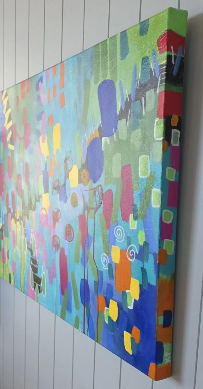 Step through the garden acrylic painting side view.jpg