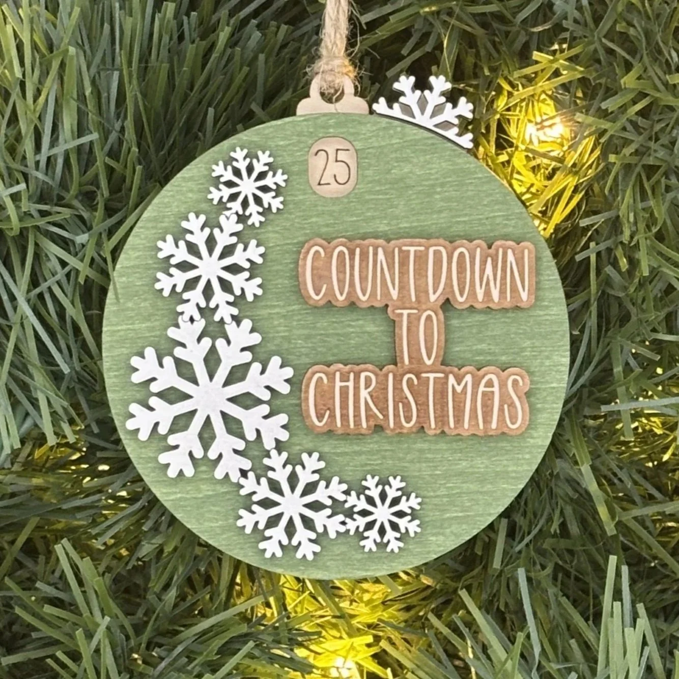 Snowflake Countdown Ornament
