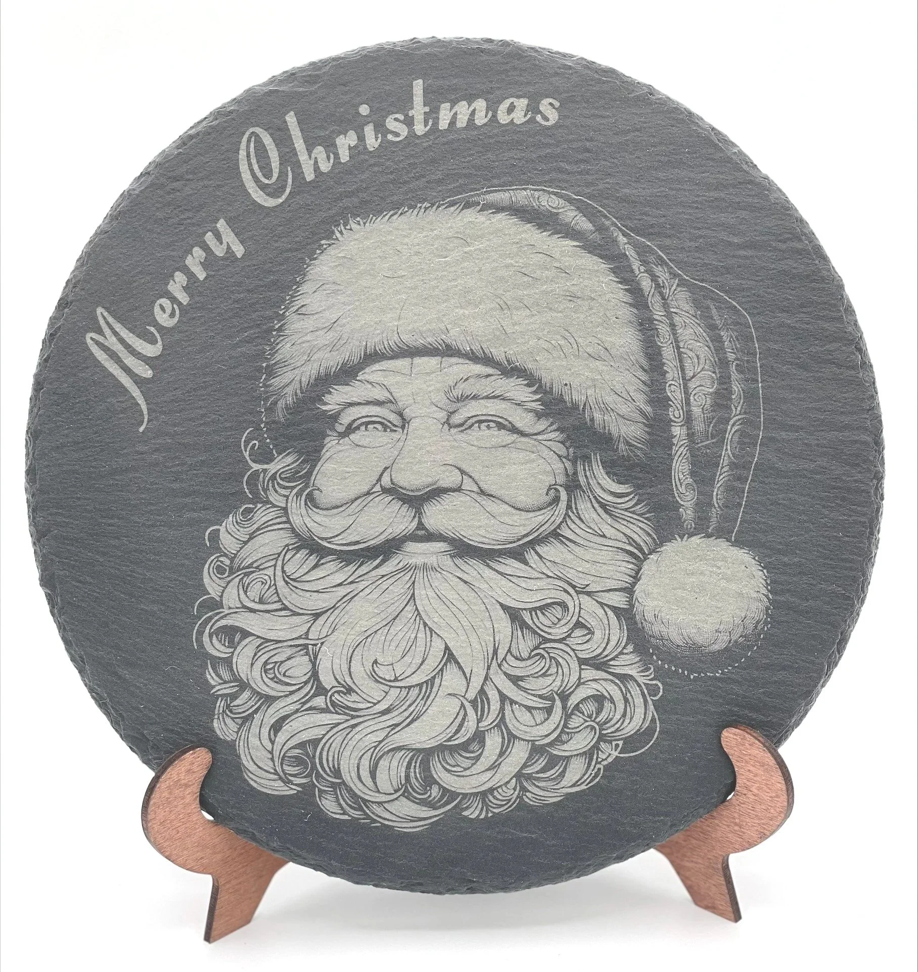 Santa Slate Round