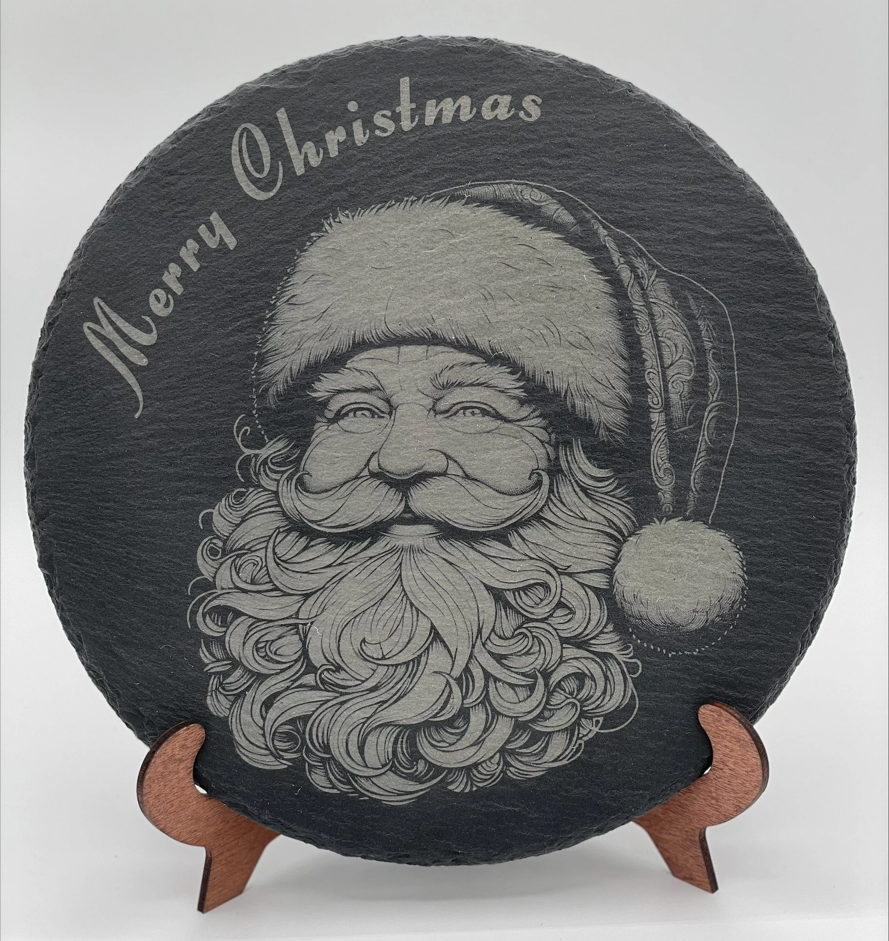 Santa Slate Round