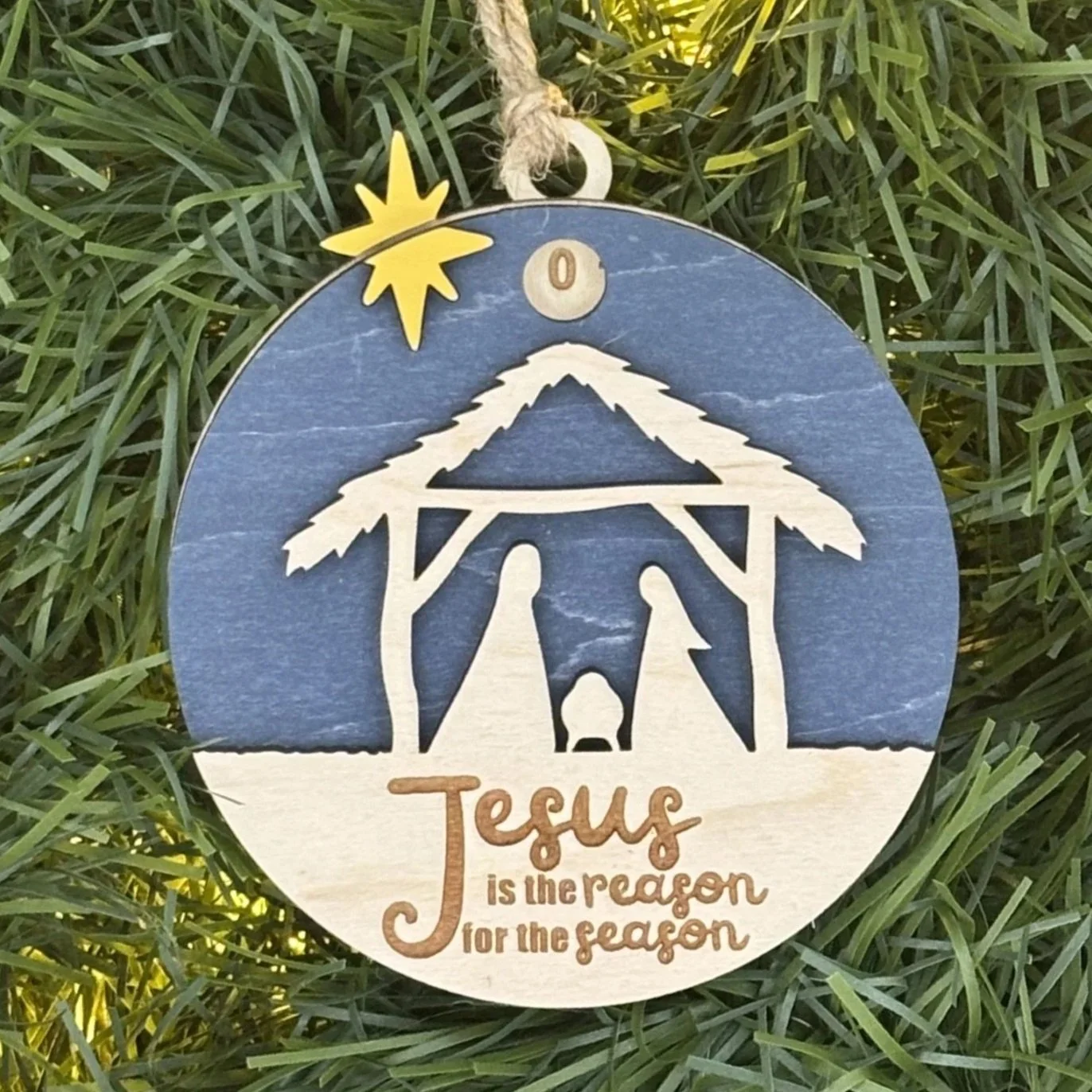 Nativity Countdown Ornament
