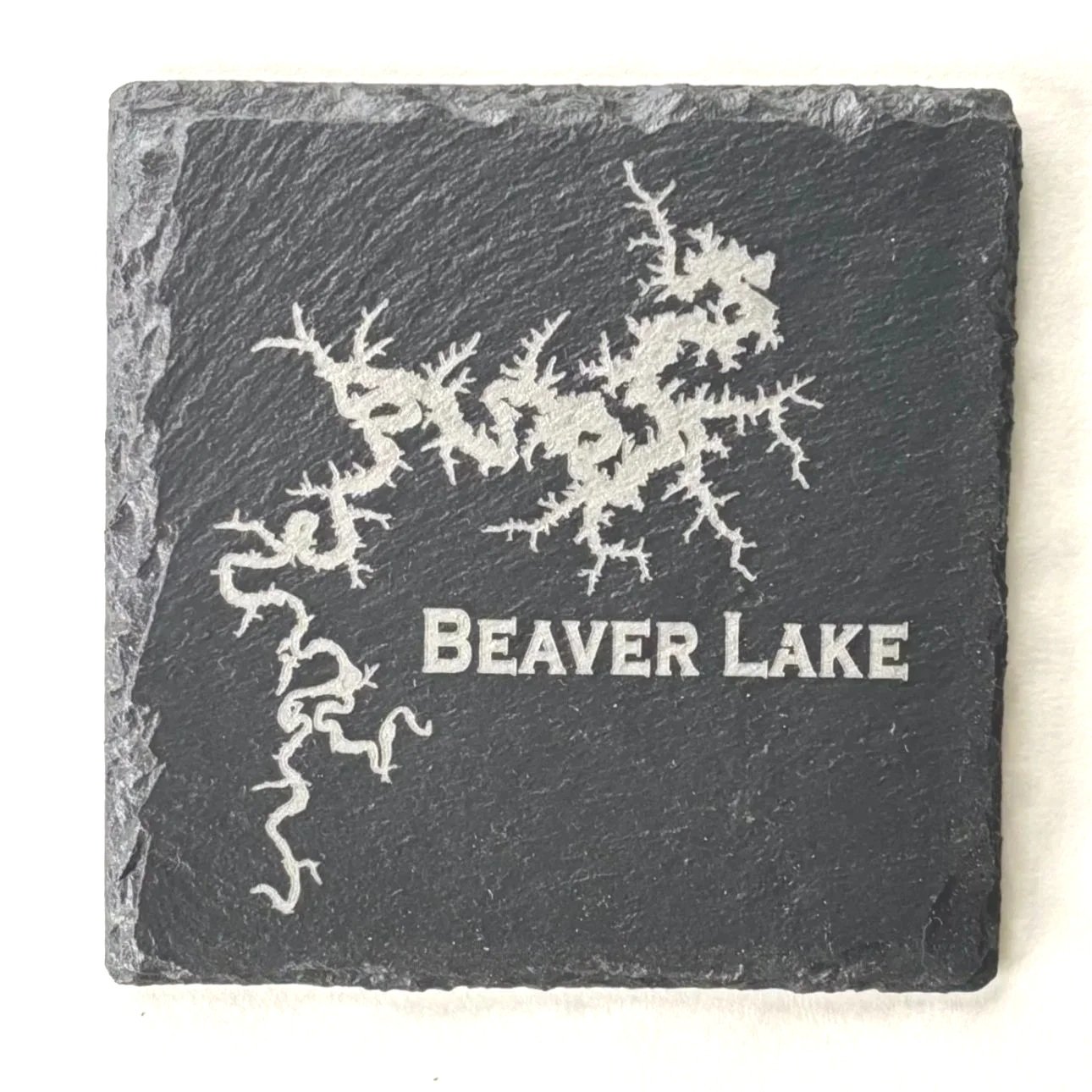 Slate Beaver Lake Coaster Set