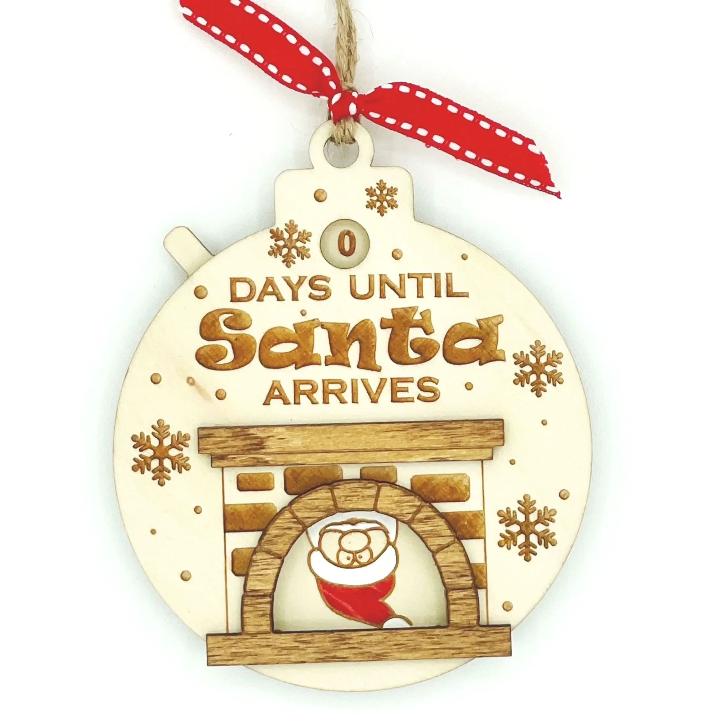 Santa Countdown Ornament