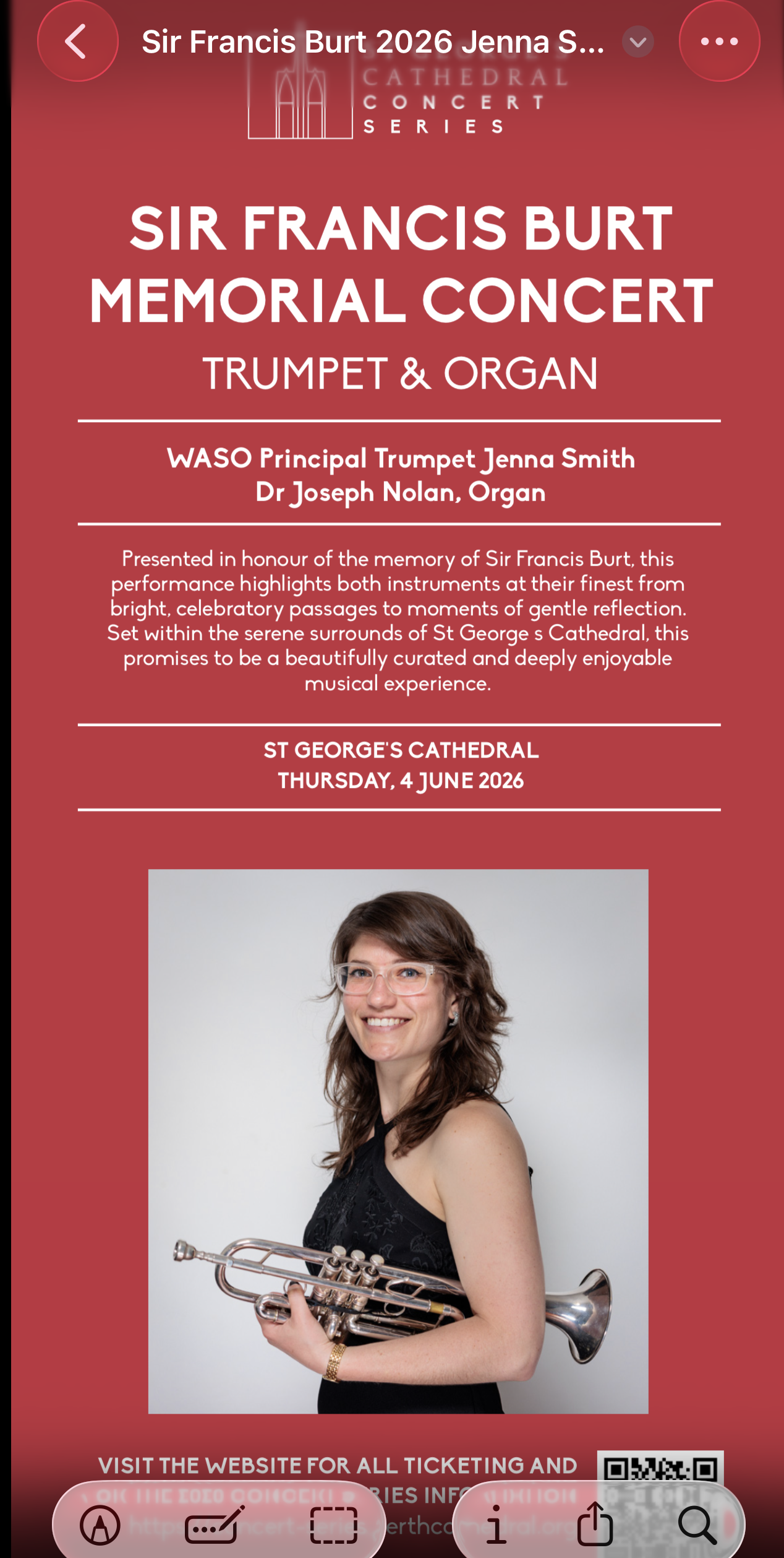Sir Francis Burt Memorial Concert
