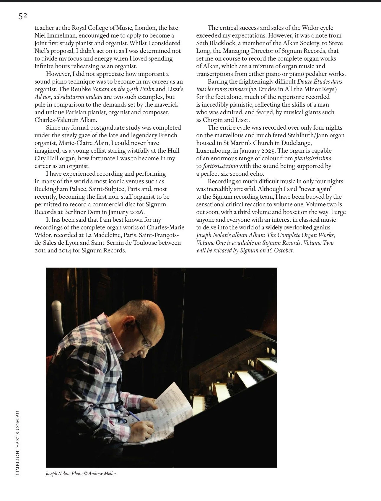 Limelight Magazine Feature 