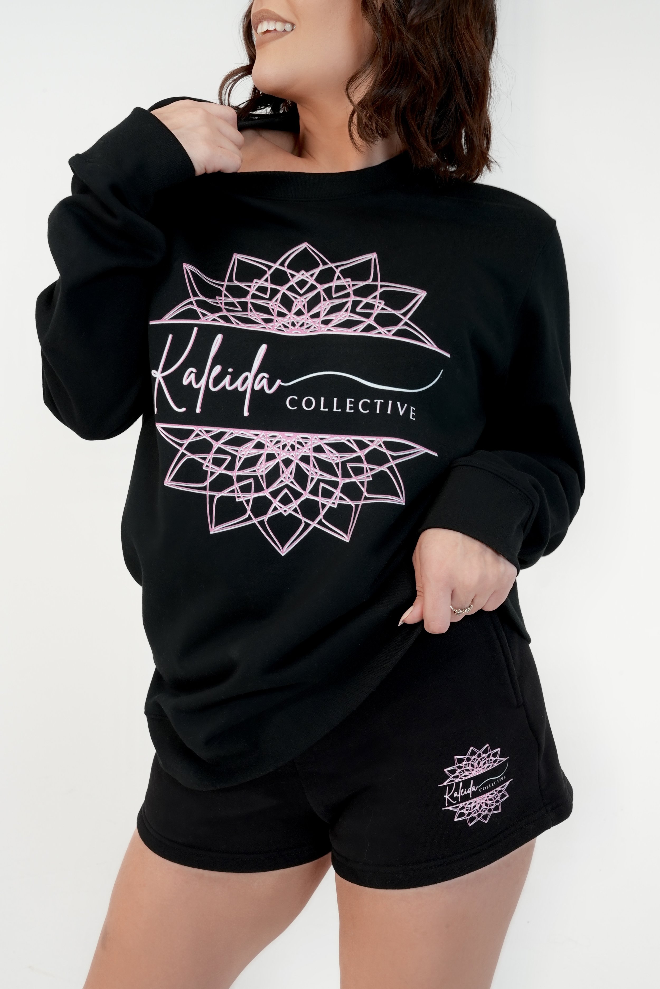 Crewneck Sweater (Pink or Black)
