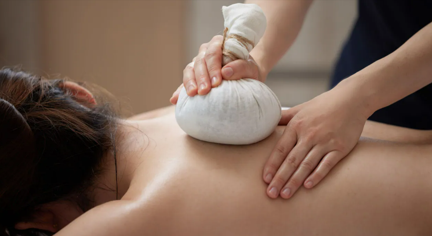 Woman getting a massage in a hotel. wellness and stem cell therapy in san miguel de allende mexico