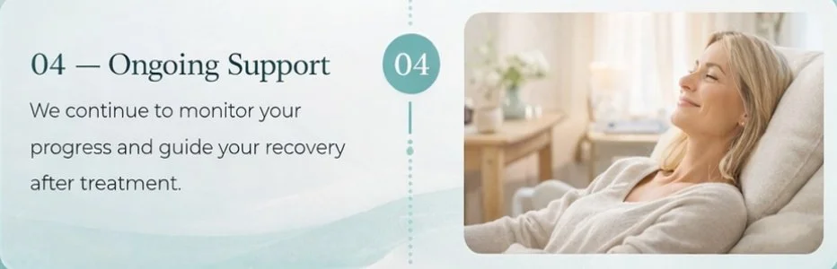 Patient recovering after regenerative medicine treatment