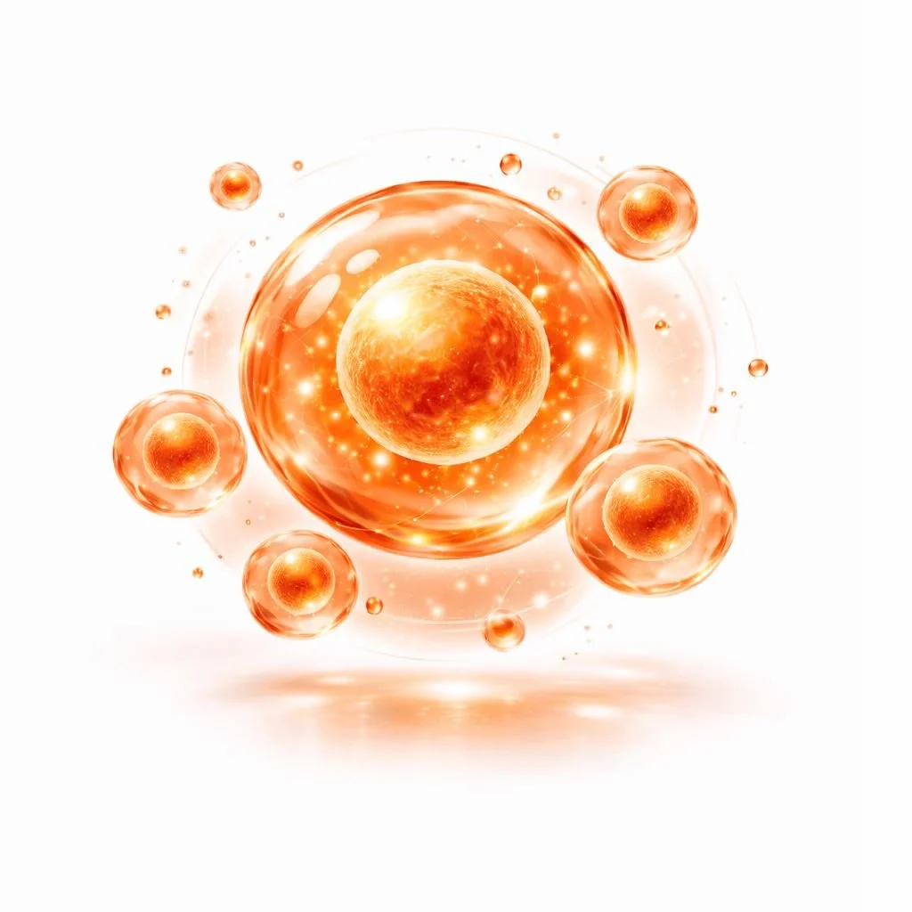 Medical illustration of stem cells supporting tissue regeneration in regenerative medicine therapy