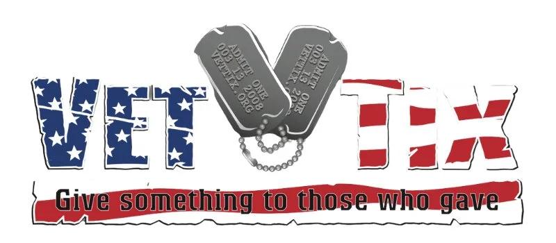 Vet the Patriotism or loyalty. A dog tag with the words 'Support Our Troops' and 'Thank You' in dog tags above the words 'Vet' and 'THX' in patriotic red, white, and blue colors. The slogan reads 'Give something to those who gave'.