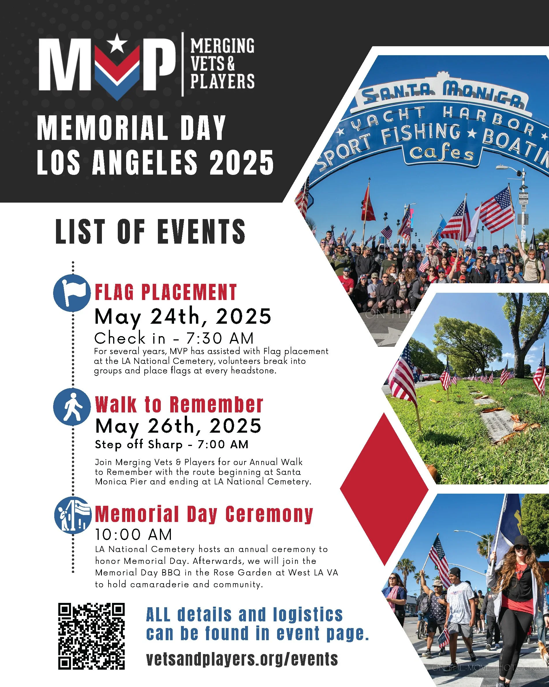 LA Memorial Day - Flag Placement 5/24