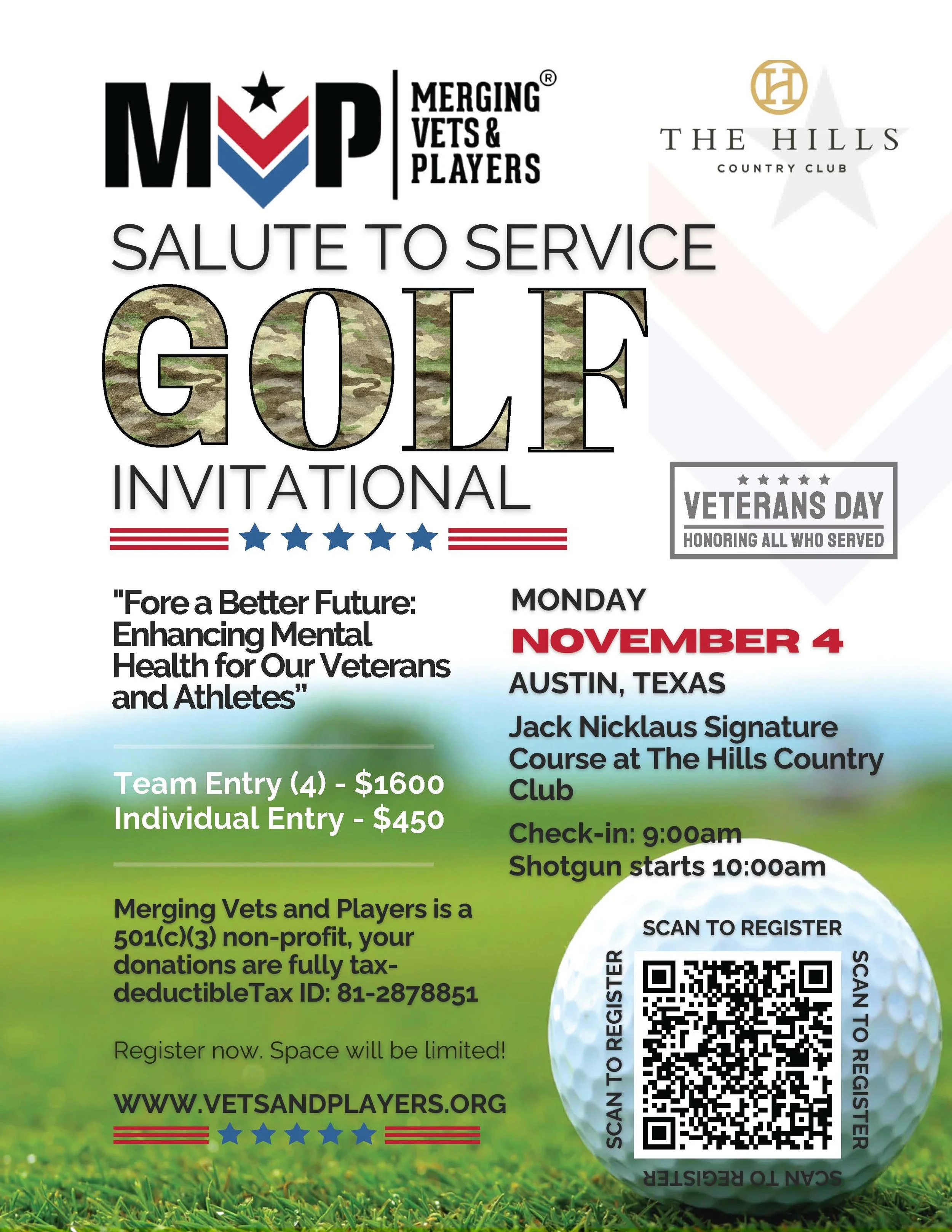 Salute to Service Golf Invitational &amp; Charity Classic
