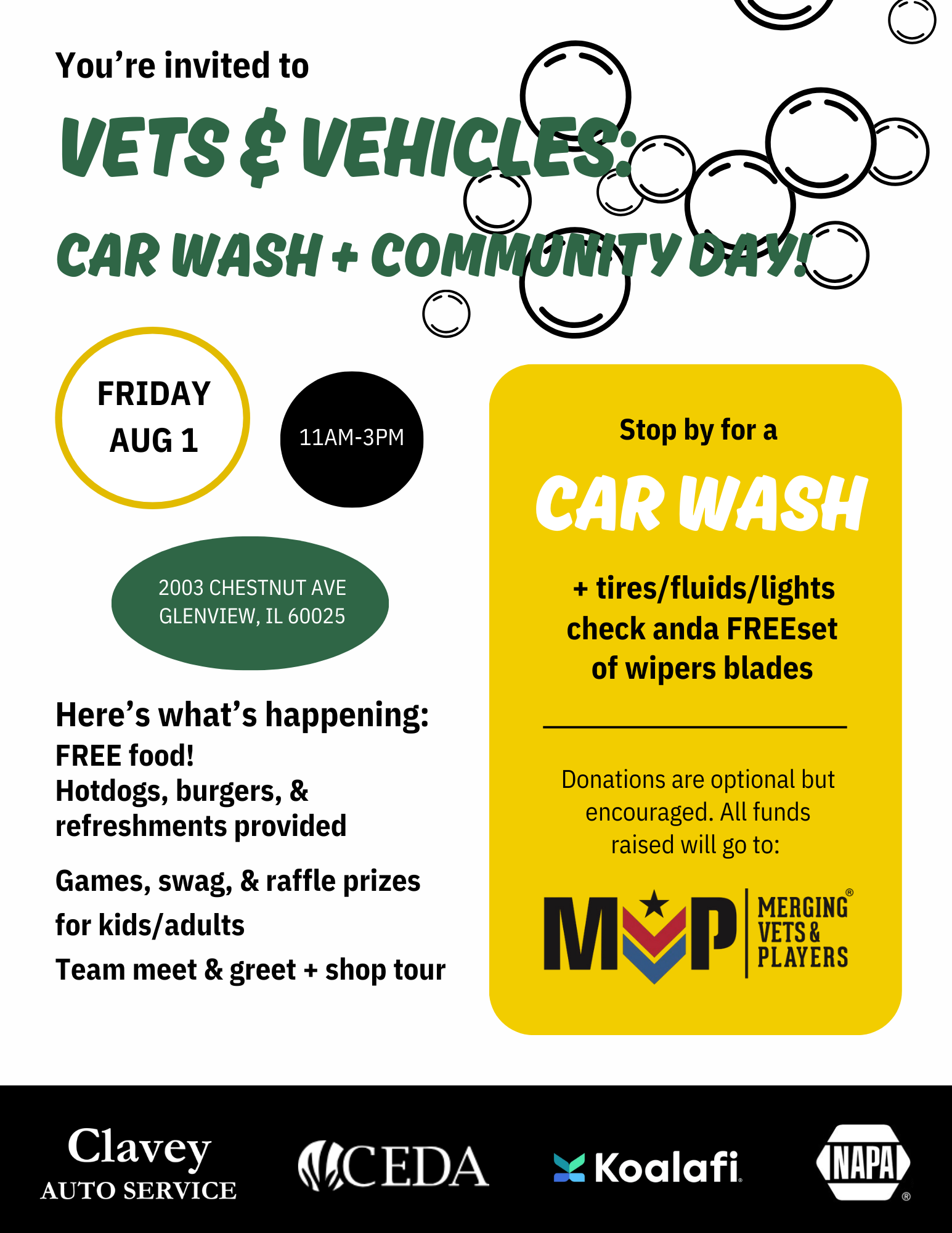 Vets &amp; Vehicles Car Wash and Community Day