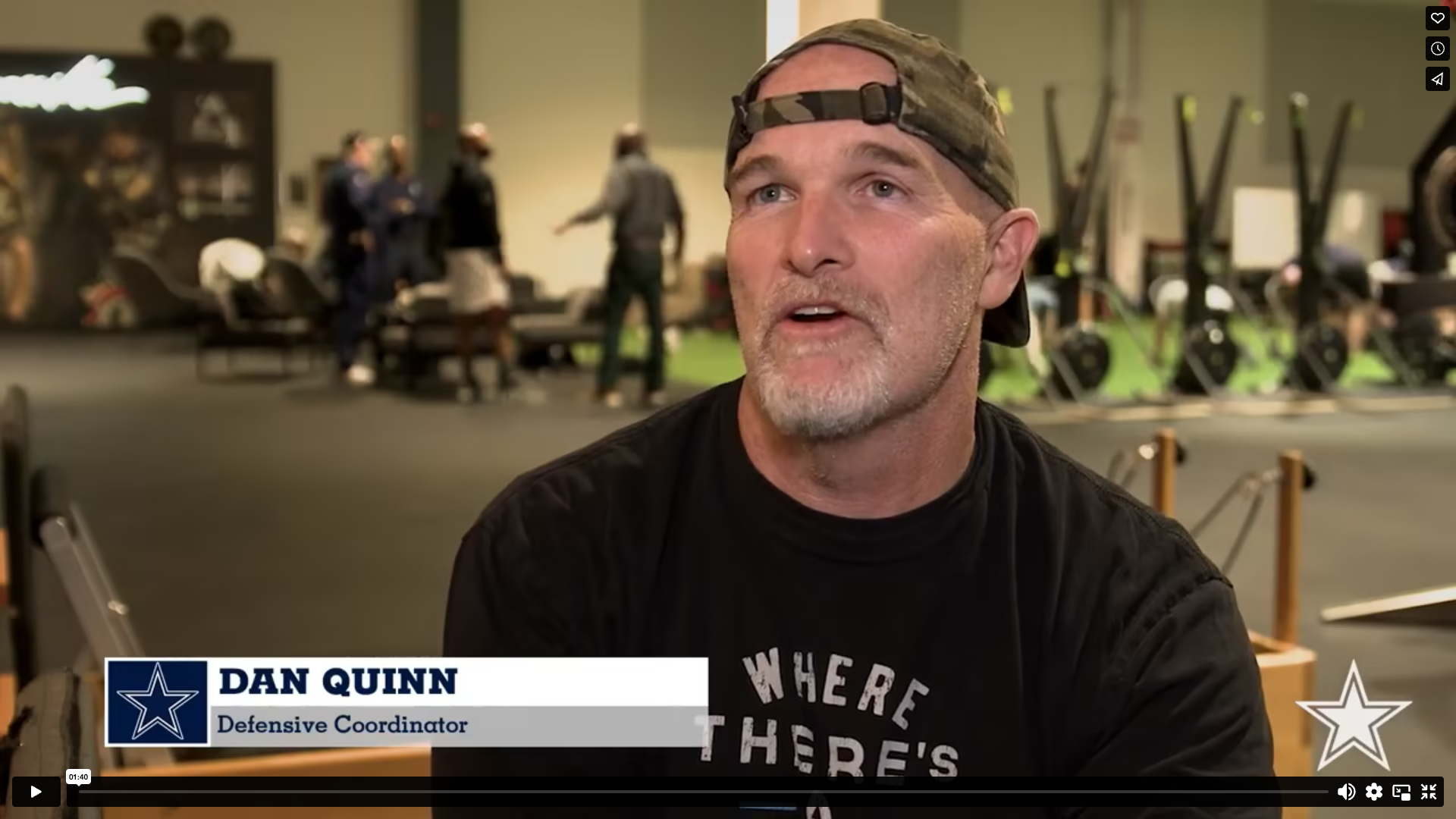 Dallas Coaches Mike McCarthy and Dan Quinn with Merging Vets and Players