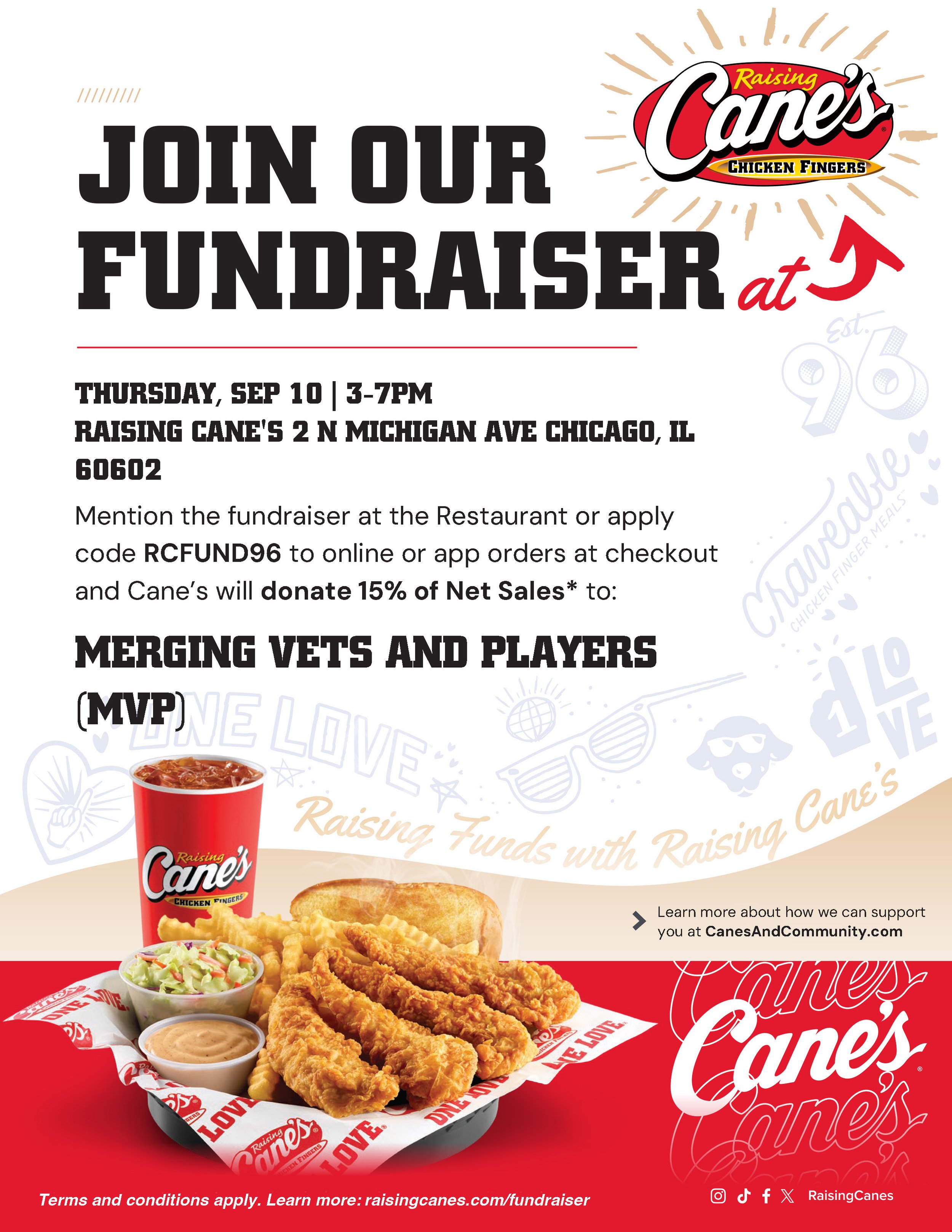 Fundraiser at Raising Cane’s