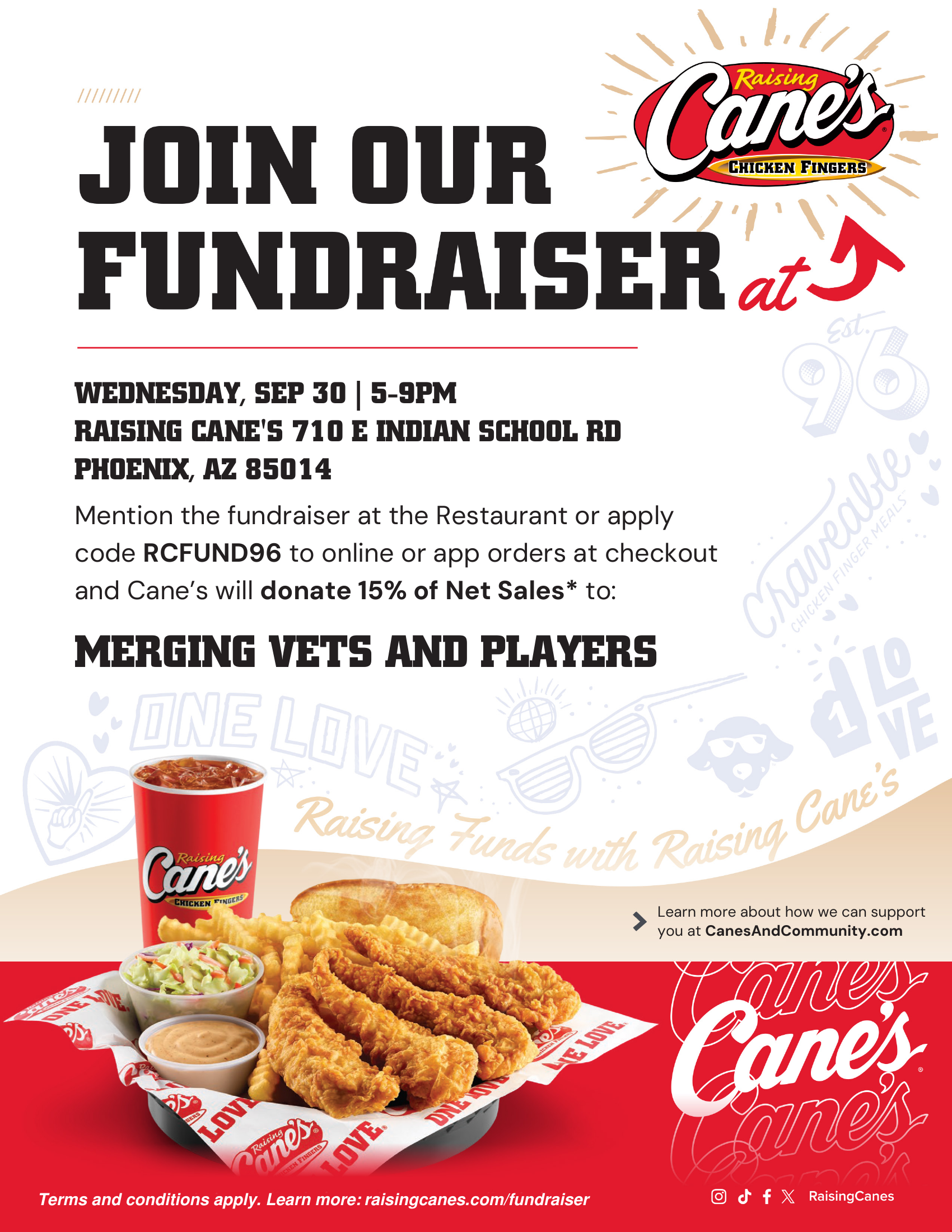 Fundraiser at Raising Cane’s - Phoenix, AZ