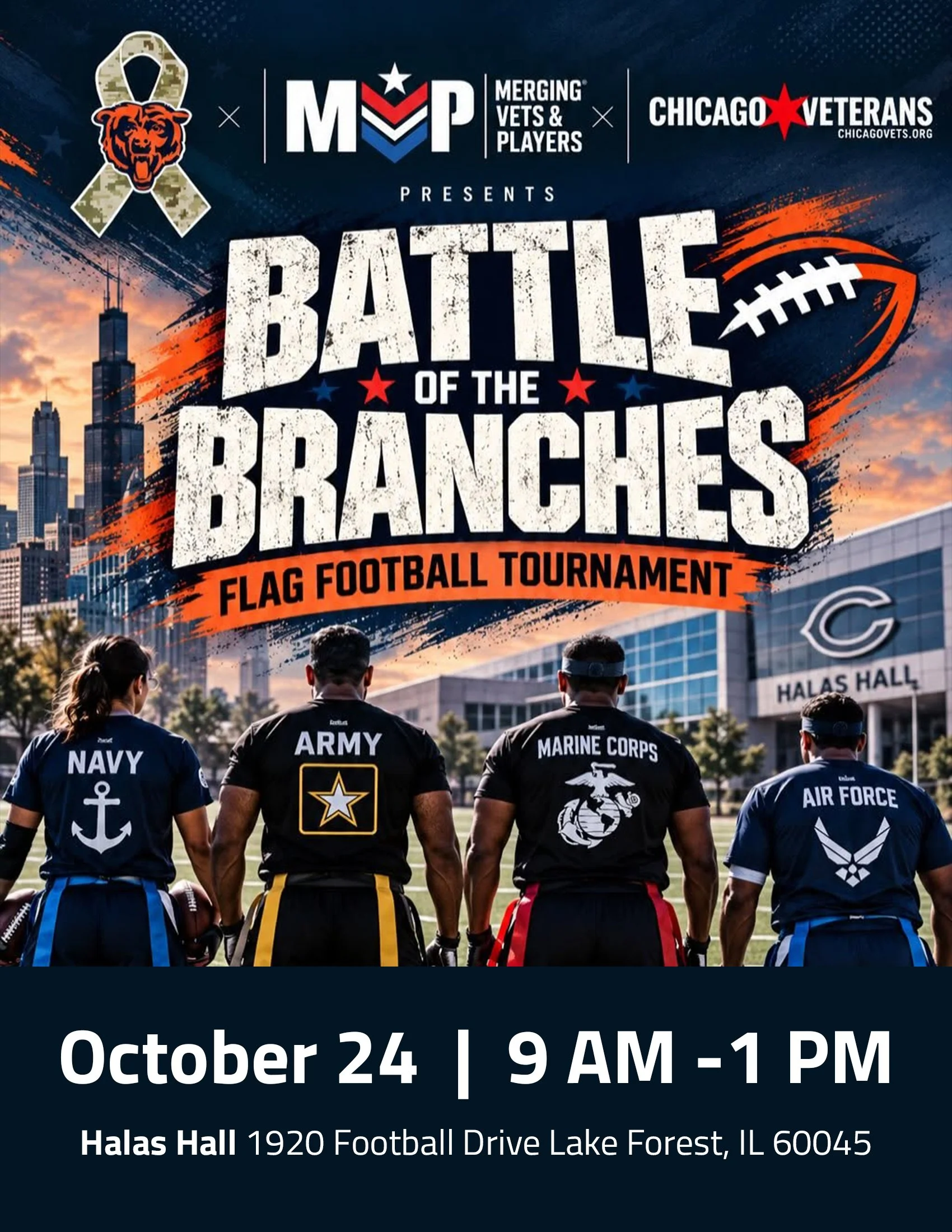 Battle of the Branches: Flag Football Tournament at Halas Hall