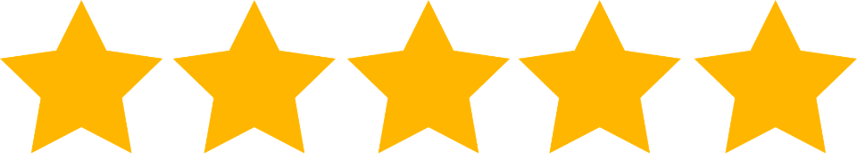 Six gold five-point stars on a black background.