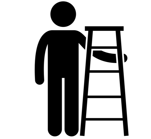 Man and ladder icon