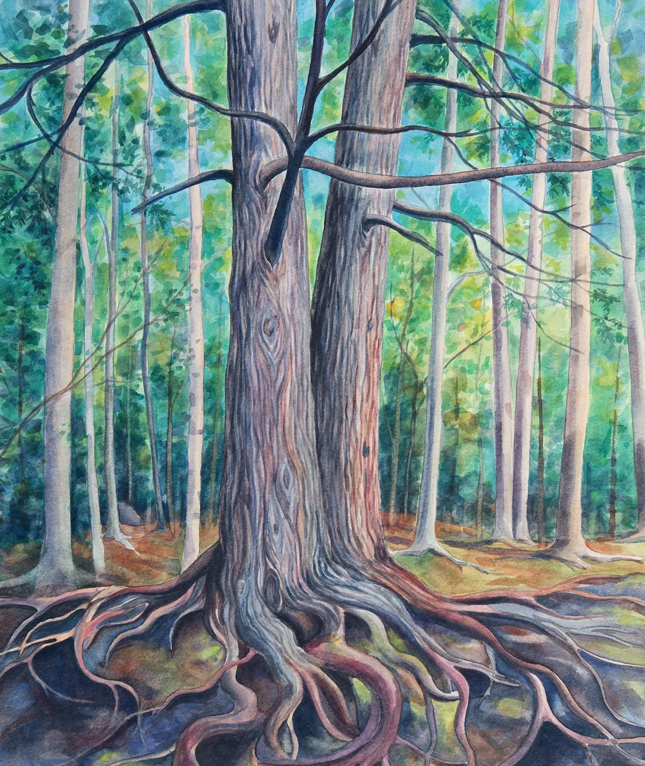 "Blueberry Mountain Roots" (Original sold )