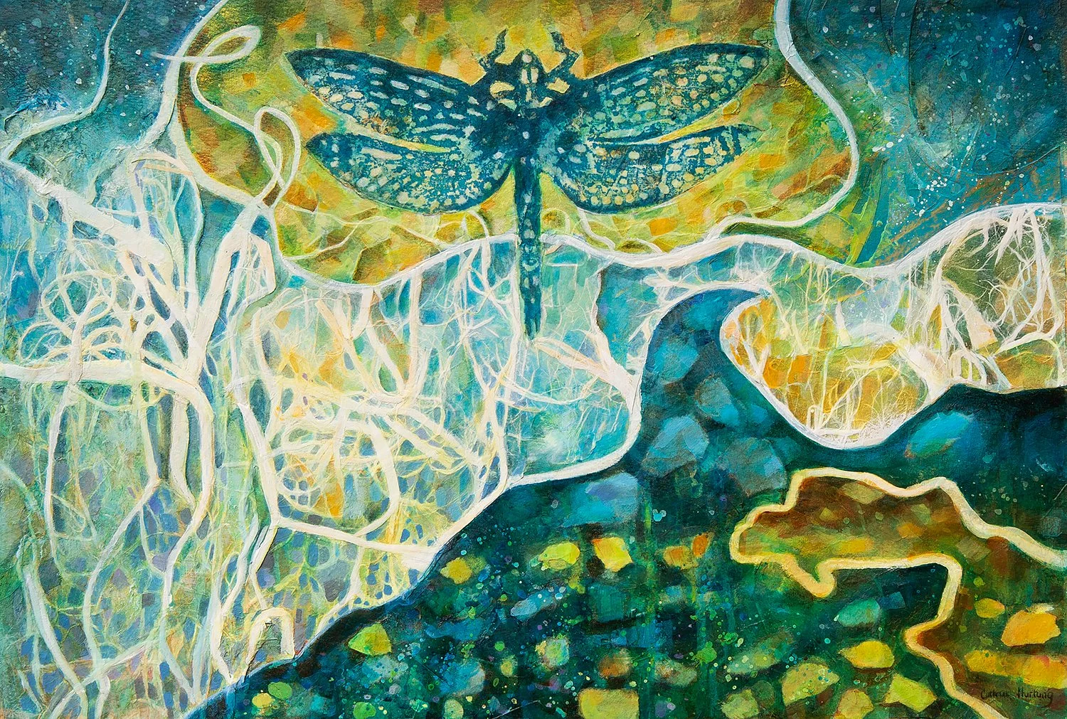 "The Dragonfly" (Original painting available - 18 x 24 inch framed size)