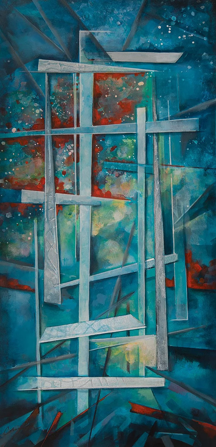 "Night Sky"  (Original sold - 
Limited Series 8x17 inch Giclee prints available)