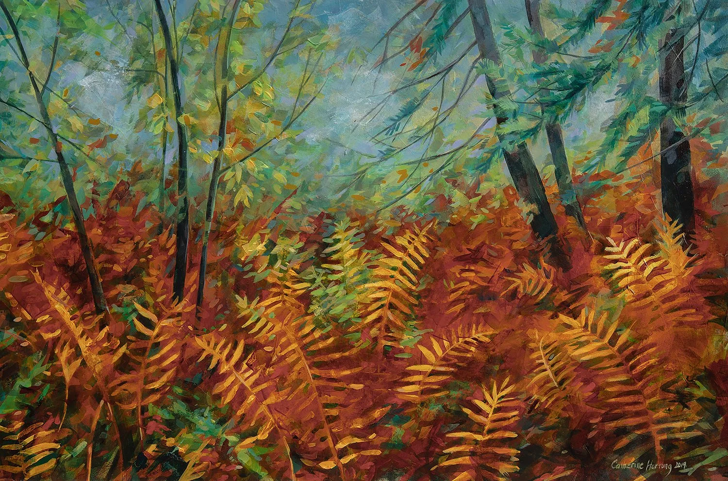 "Fern's Encore" (Original sold - 
Limited series 13x19 inch giclee prints available.) 