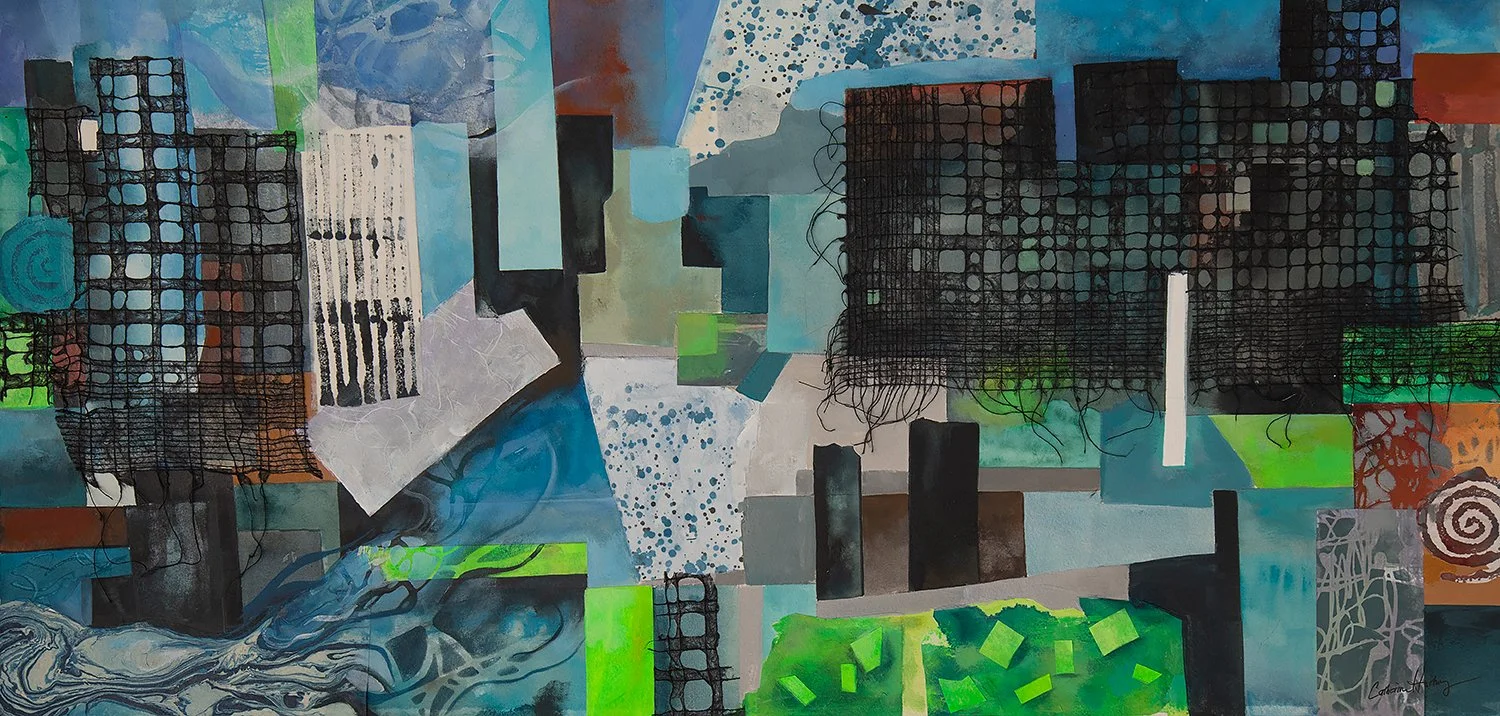 "Green Spaces" (Original collage sold)