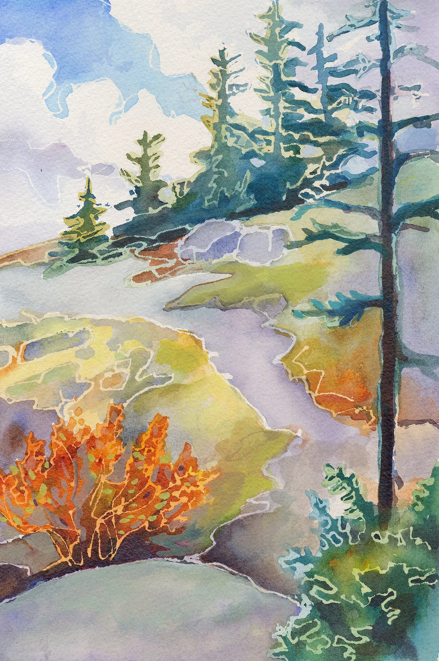 "Hopkins" (Original sold - 6x9 inch giclee prints available)