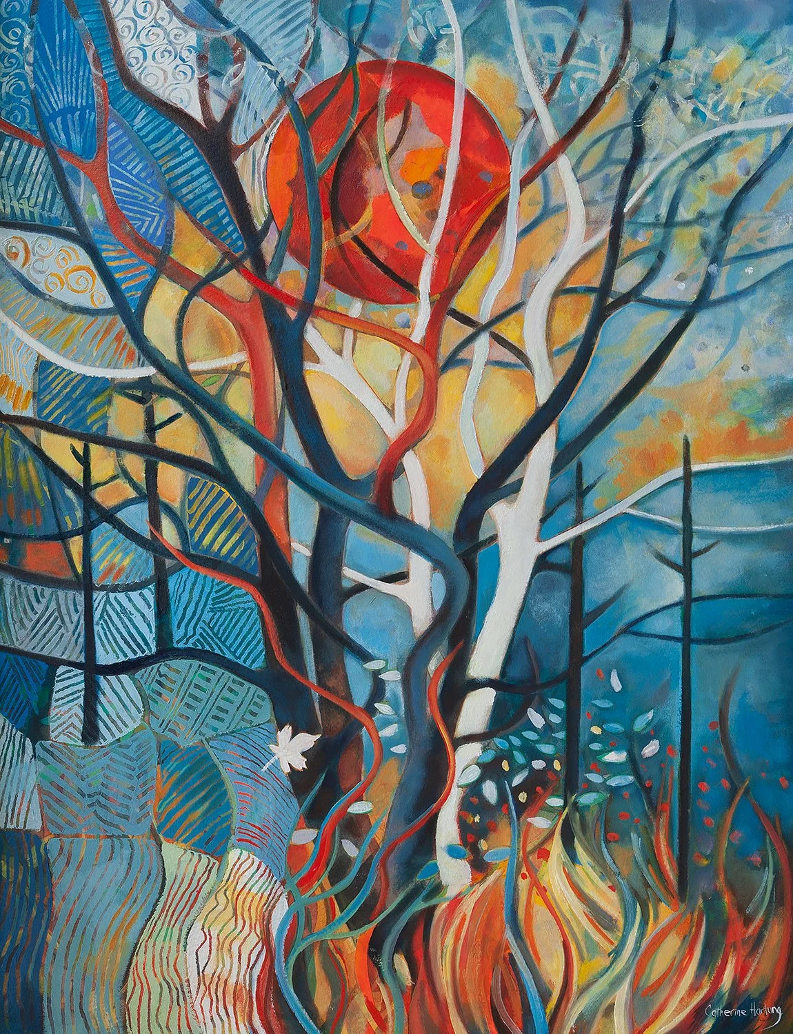 "One Tree and a Broken Sun" (Original sold - 
Limited Series 14x18 inch Giclee prints available)