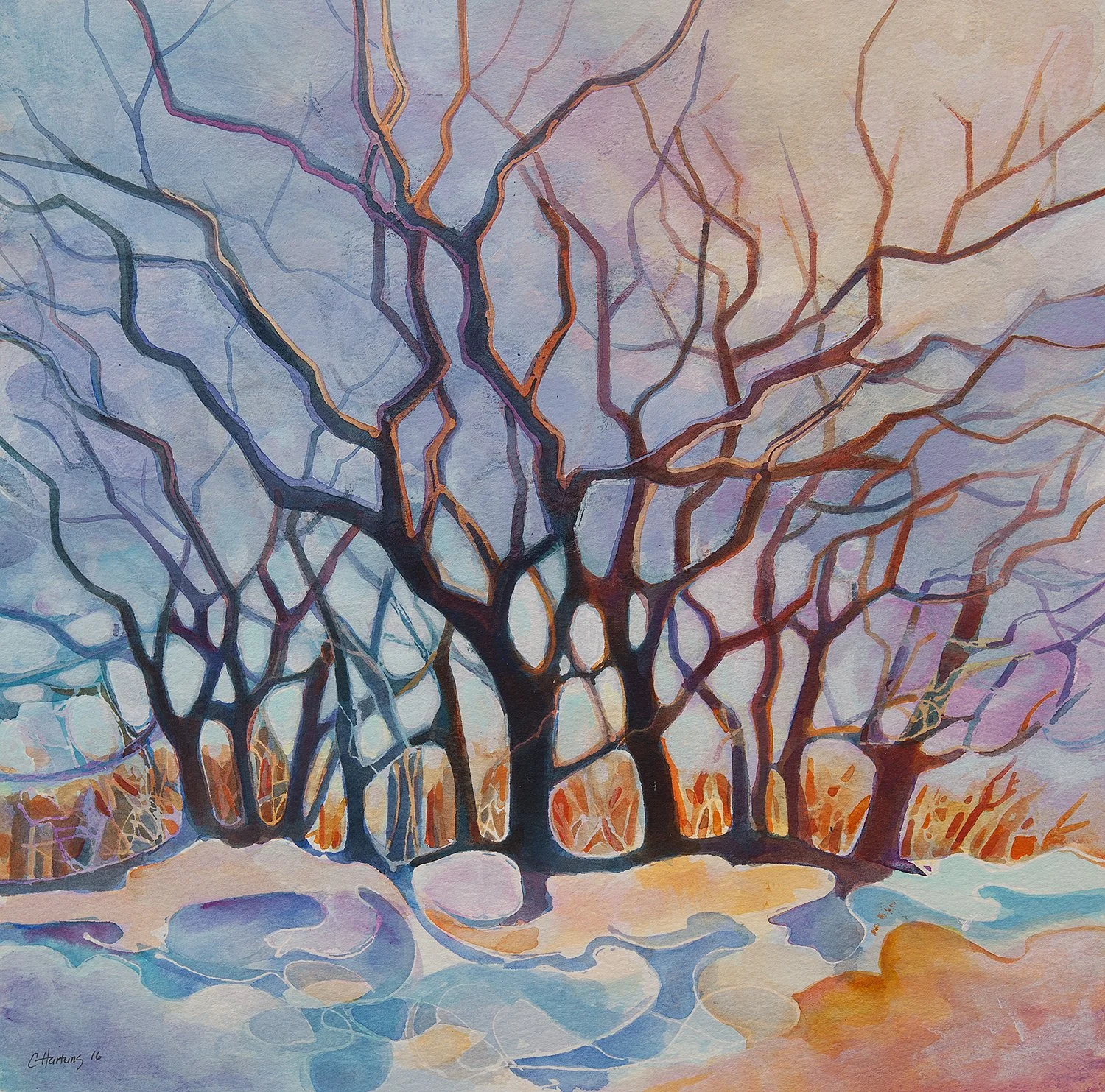 "The Grove" (Original painting sold - 
 10x10 inch prints available)