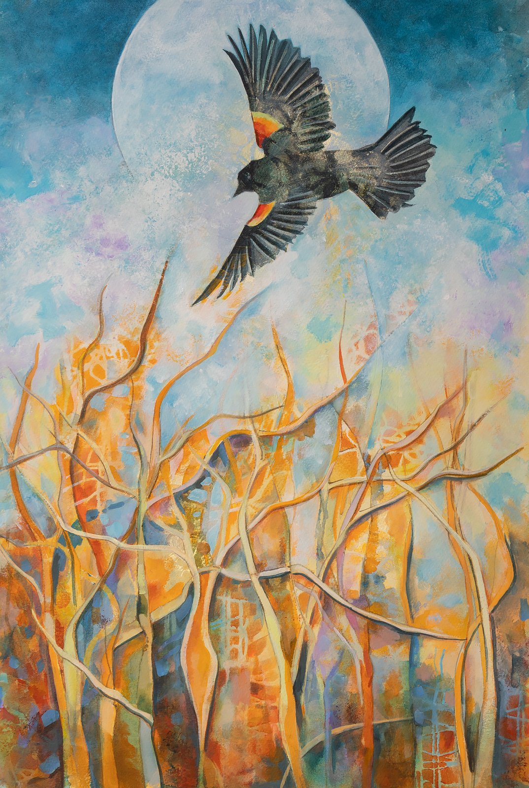 "A Sign of Spring" (Original sold - 
Limited series 13x19 inch giclee prints available.) 