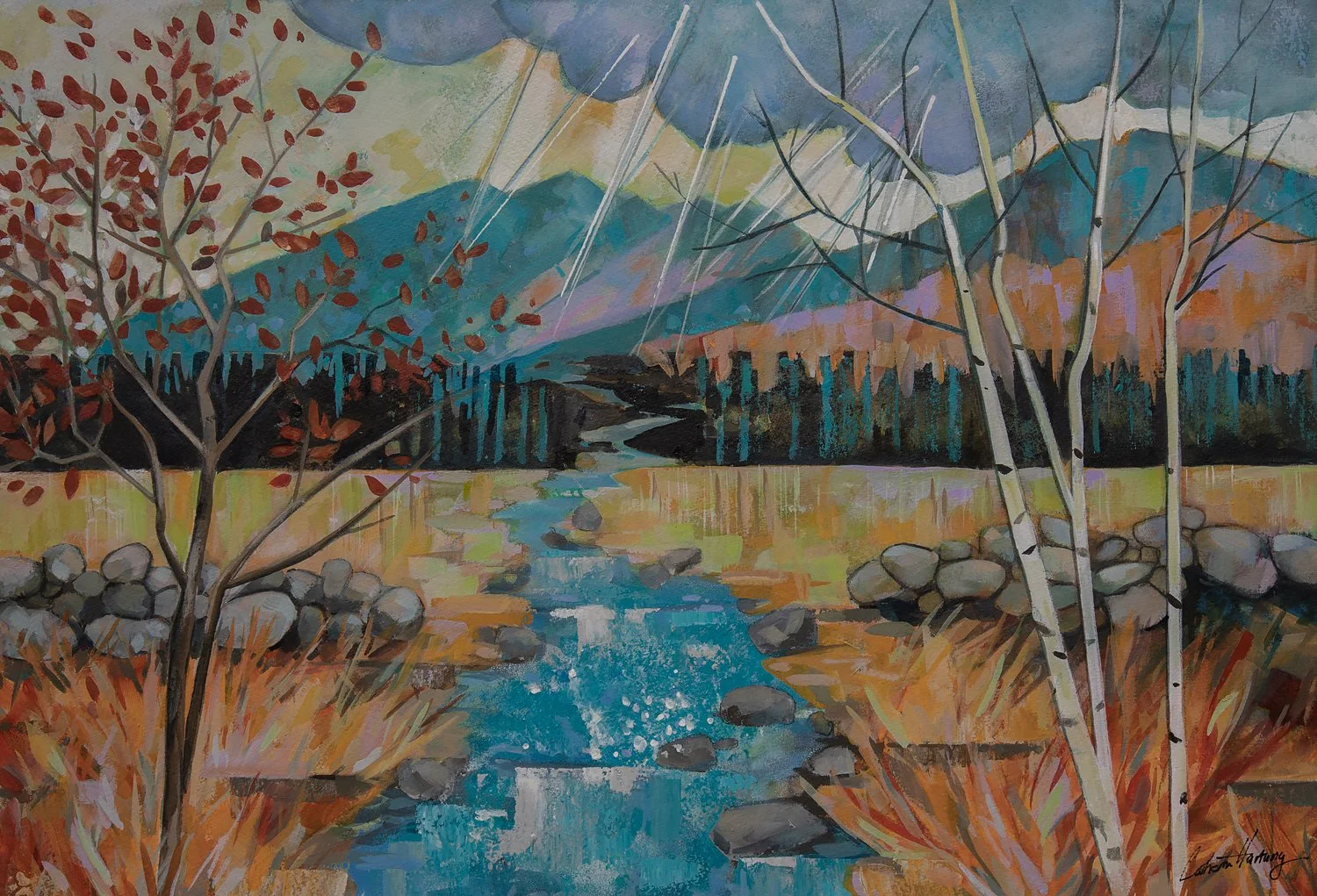 "In a Field" (Original sold - Limited series 13 x 19 inch giclee prints available) 