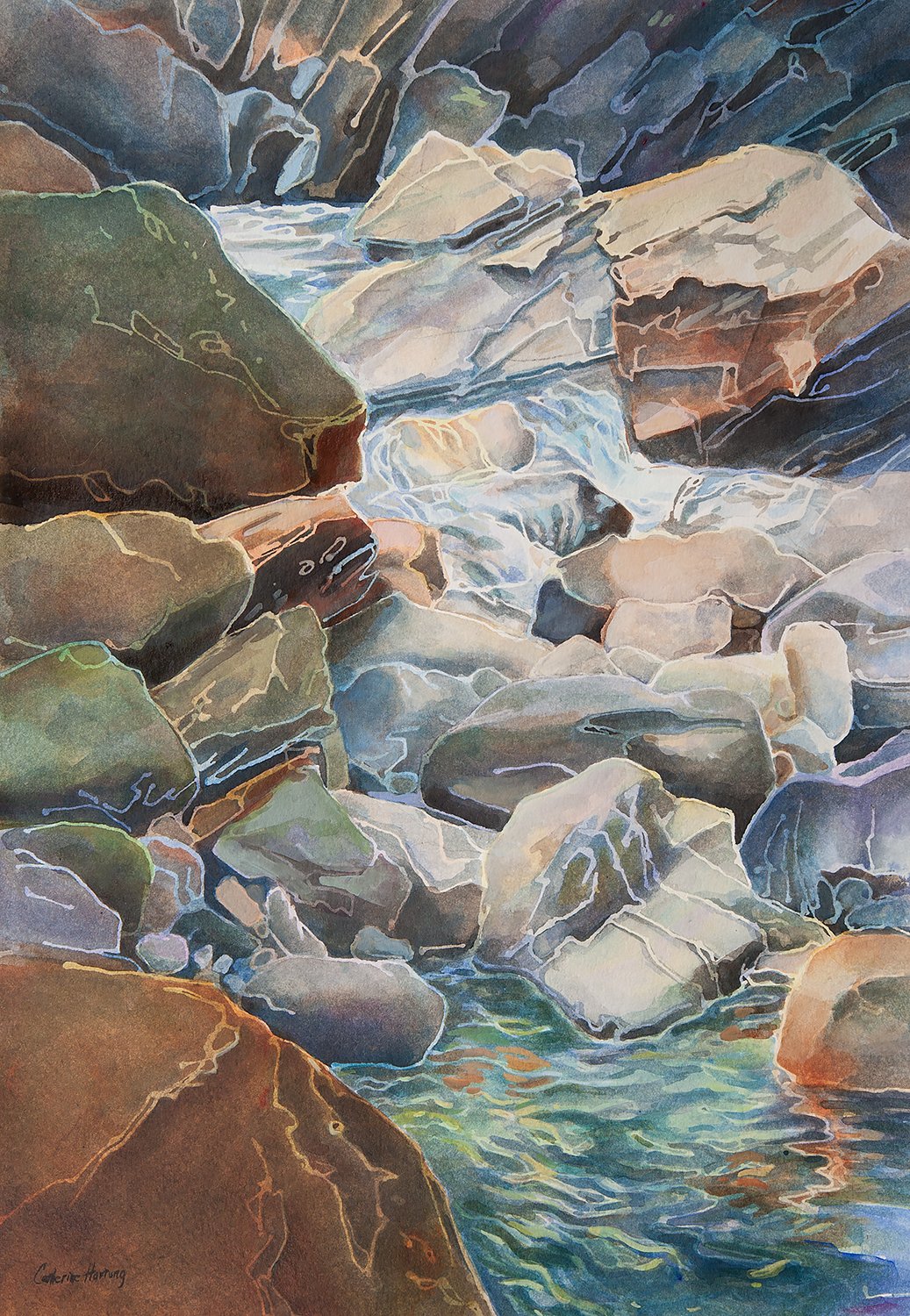 "Erosion" (Original sold - Limited series 13x19 inch giclee prints available.) 