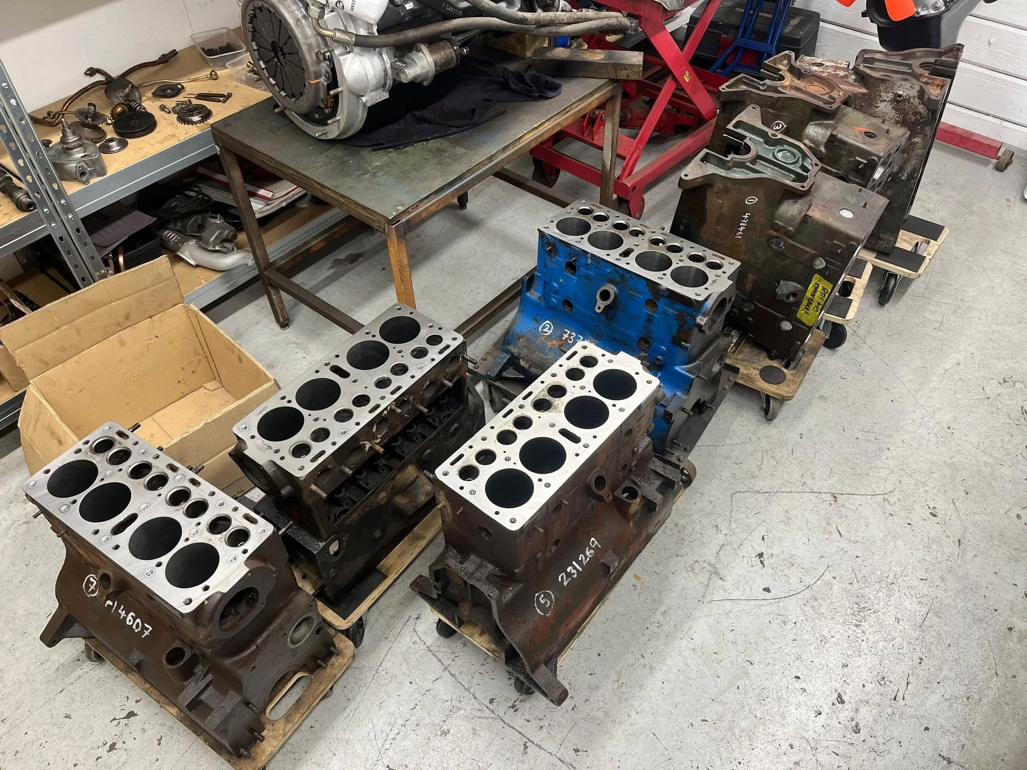 And thats it for another batch of WW2 Willys jeep blocks heading back to the customer. These were just in for machining having had many, many thread repairs, crack repairs, liners or rebores, valve seats cut and some replaced plus a skim removing as 